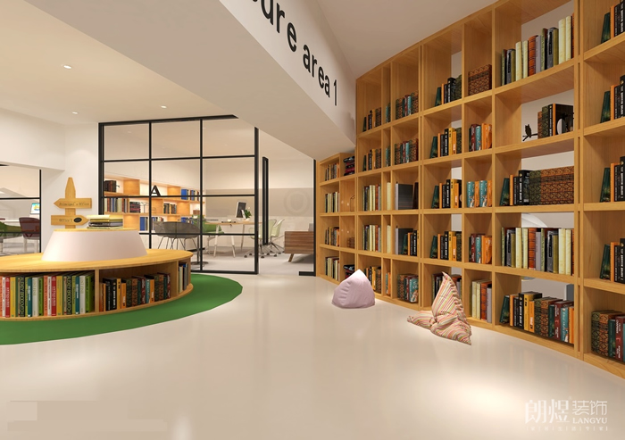 閱讀、休閑區(qū)-UE少兒英語培訓(xùn)機(jī)裝修設(shè)計效果圖