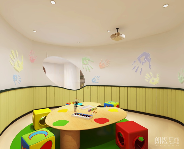培訓(xùn)專區(qū)-UE少兒英語培訓(xùn)機(jī)裝修設(shè)計效果圖