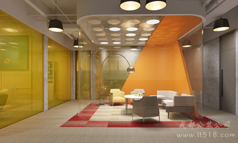 簡約時尚會議室設(shè)計效果圖