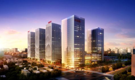 成都萬達(dá)甲級(jí)寫字辦公樓裝修效果圖