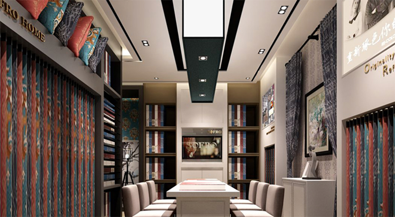 40-80平窗簾店展廳如何布局？