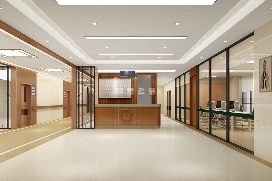 社區(qū)醫(yī)院導醫(yī)臺設(shè)計效果圖