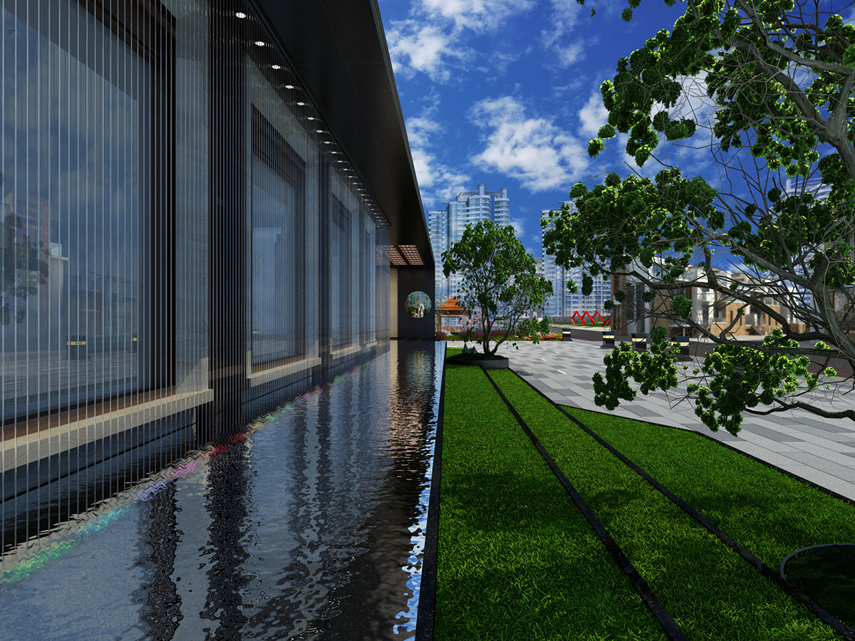 售樓部室外裝修效設(shè)計果圖 售樓部室外裝修效設(shè)計果圖