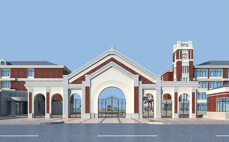 教學(xué)樓門頭裝修設(shè)計效果