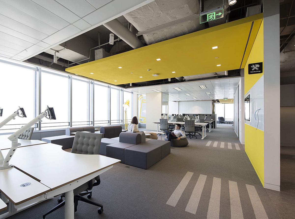 1000平寫字間辦公室裝修設(shè)計(jì)圖