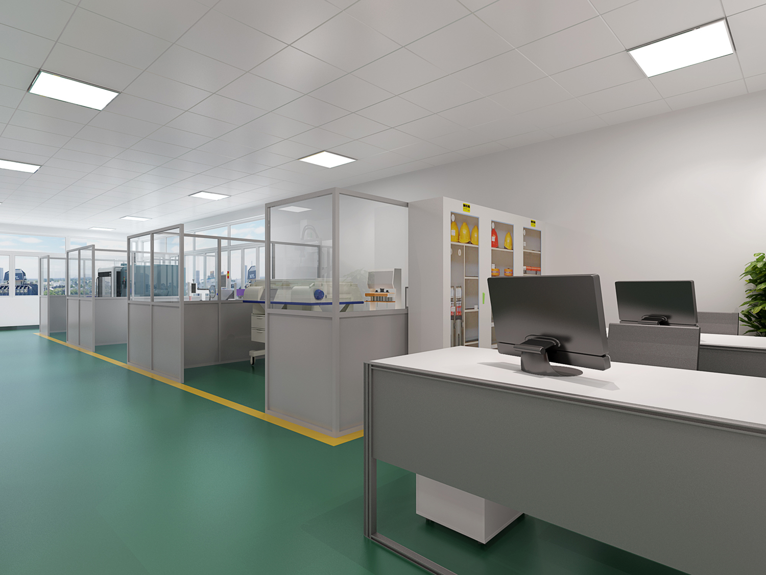 園區(qū)廠房辦公樓裝修設(shè)計效果圖