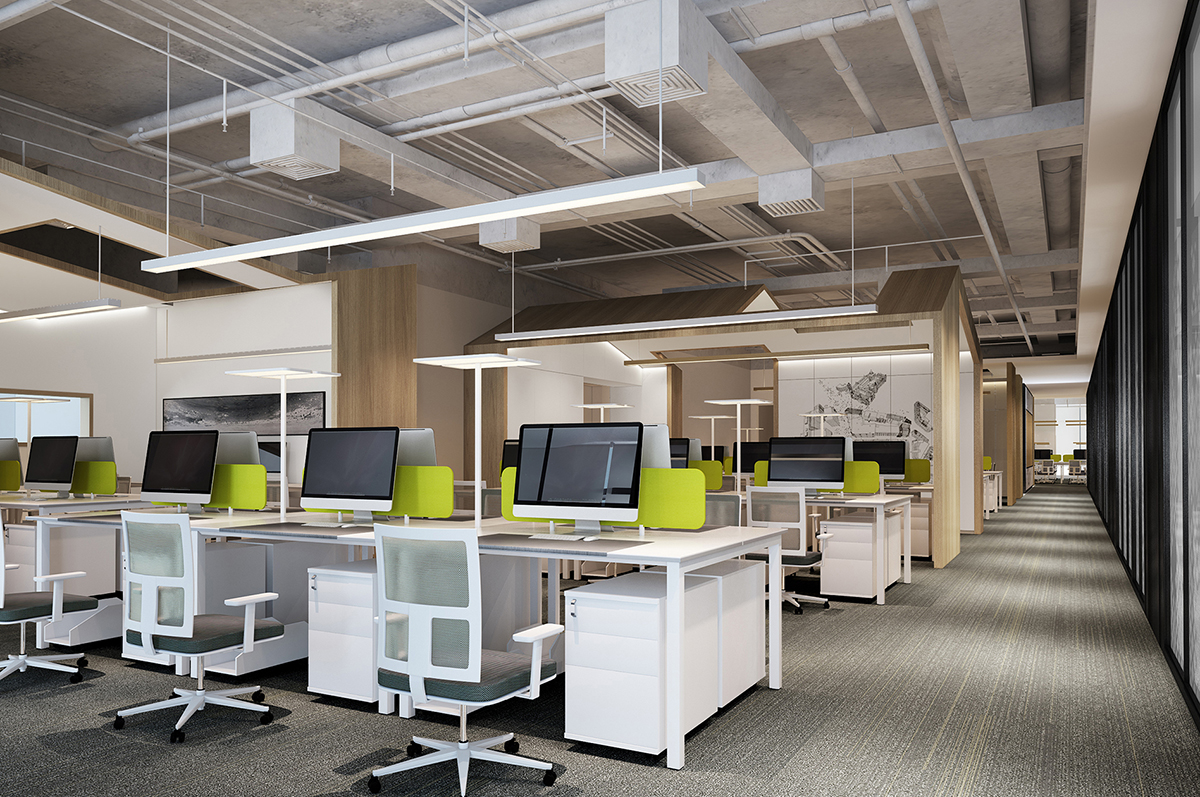 工廠辦公室簡(jiǎn)單裝修效果圖