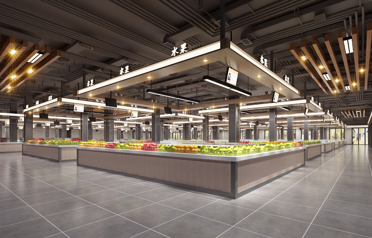 農(nóng)貿(mào)市場(chǎng)裝修設(shè)計(jì)效果圖