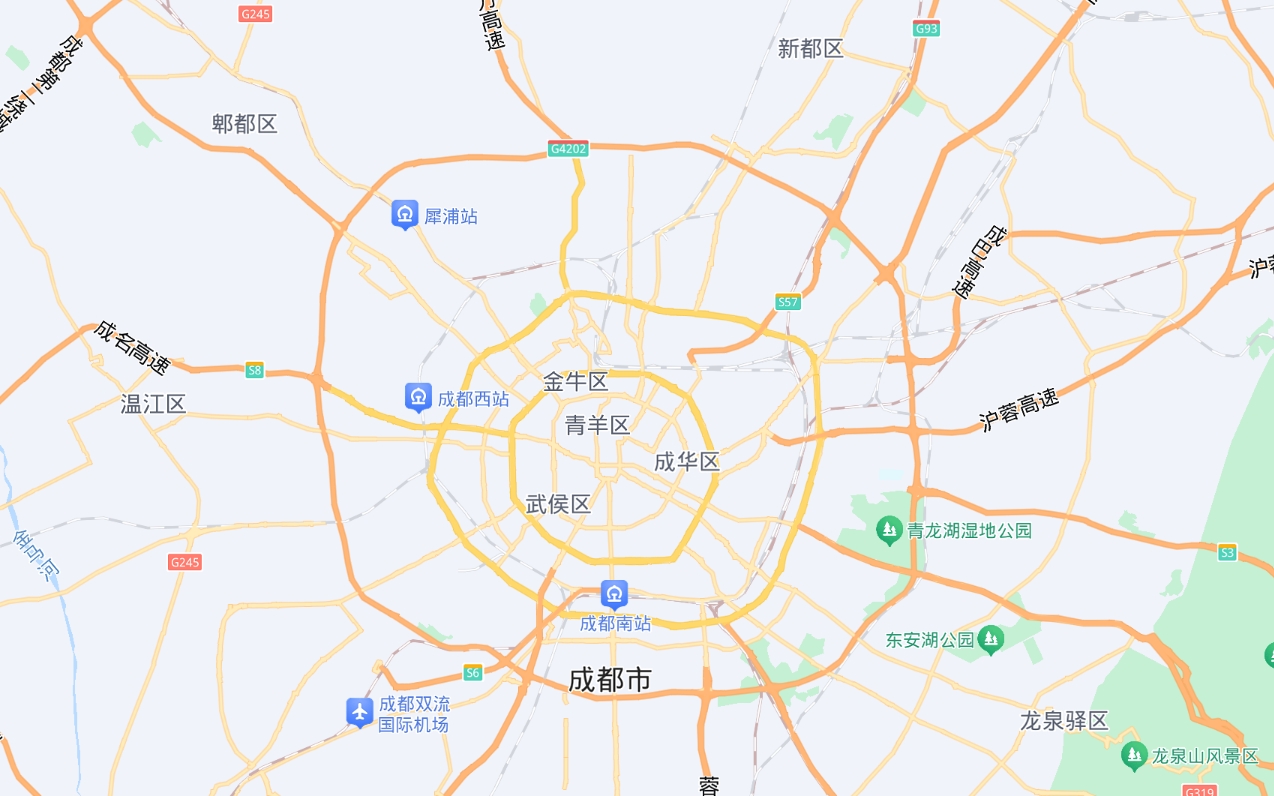 成都市轄12個區(qū)、5個縣級市以及3個縣