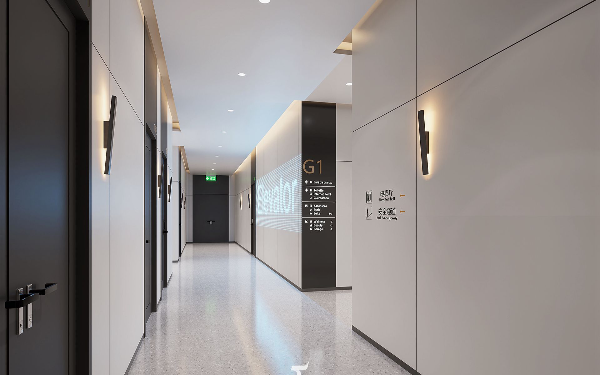 辦公室走道出口設(shè)計