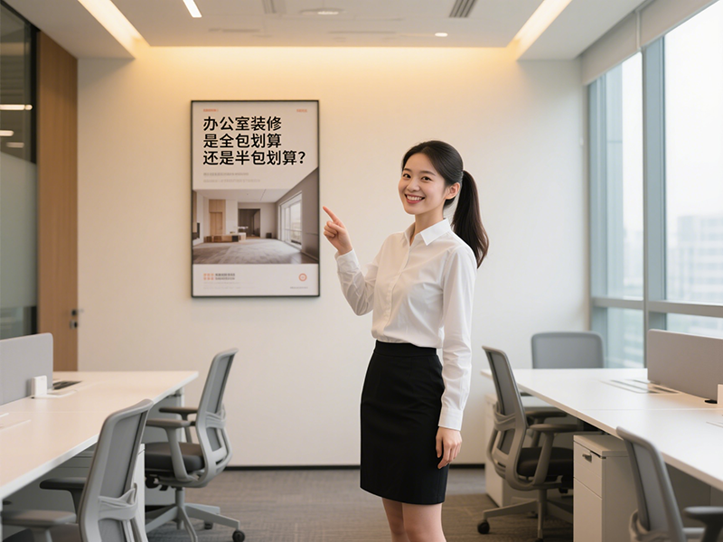 辦公室裝修是全包劃算還是半包劃算？