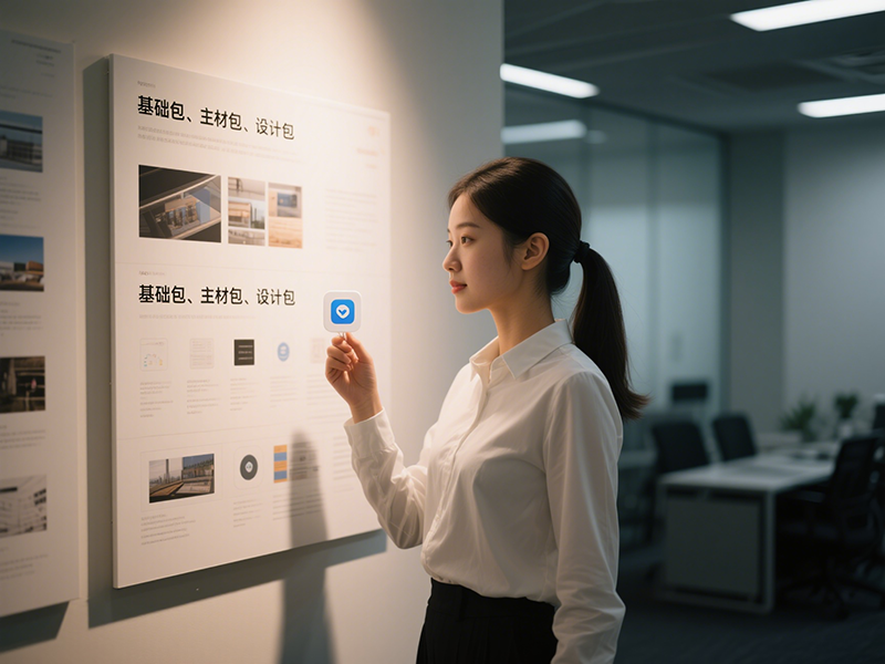 辦公室裝修基礎(chǔ)包、主材包、設(shè)計包