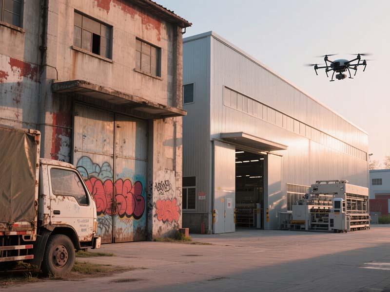 舊廠(chǎng)房與新廠(chǎng)房